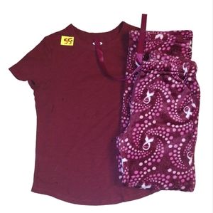 Hotel Spa fleece pajama pants set